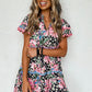 Floral Ricrac Embellished Tiered Mini Dress