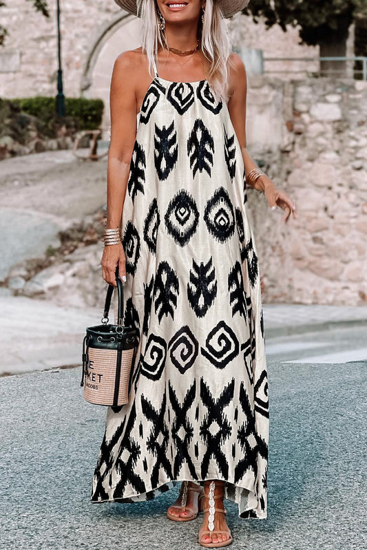 Aztec Printed Fashion Vacation Sundress