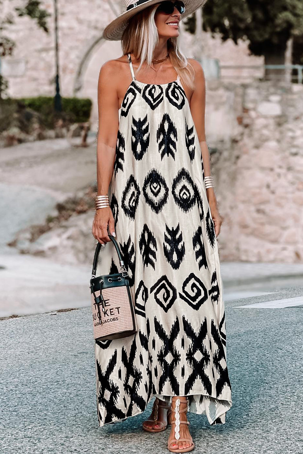 Aztec Printed Fashion Vacation Sundress