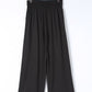 Drawstring Elastic Waist Wide Leg Pants