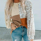 Leopard Patchwork Color Block Long Sleeve Top