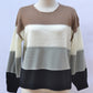 Long Sleeved Striped Knitted Sweater