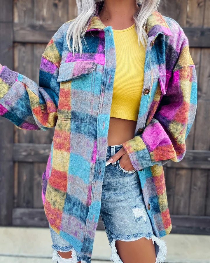 Colorful Plaid Jacket