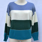 Long Sleeved Striped Knitted Sweater