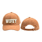 Pre-order WIFEY Towel Embroidered Corduroy Baseball Cap