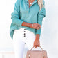 Multicolor V-Neck Dolman Sleeve Hoodie