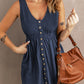 Waist Sleeveless Dress