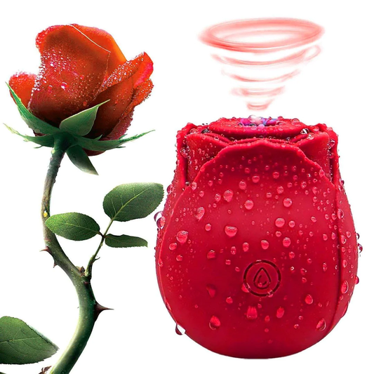 RTS-Silicone Rose Toy-Red