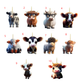 Cute Cartoon Cow Pendant Decoration(moq:2)