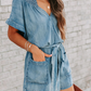 Washed Denim Jumpsuit