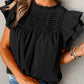 Smocked Ruffle Sleeve Blouse