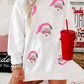 Christmas Sequin Santa Claus Sweatshirt