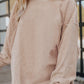 Ribbed Corded Oversized Sweatshirt