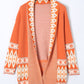 Western Aztec Open Front Sweater Cardigan