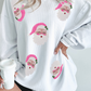 Christmas Sequin Santa Claus Sweatshirt