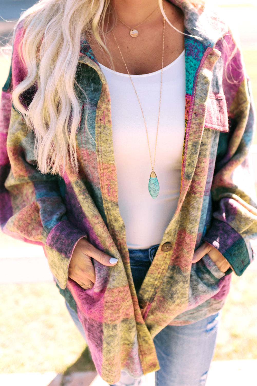 Colorful Plaid Jacket