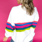 Striped Accent Long Sleeve T Shirt