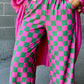 (Pre order/9.25)Checked High Waist Wide Leg Pants