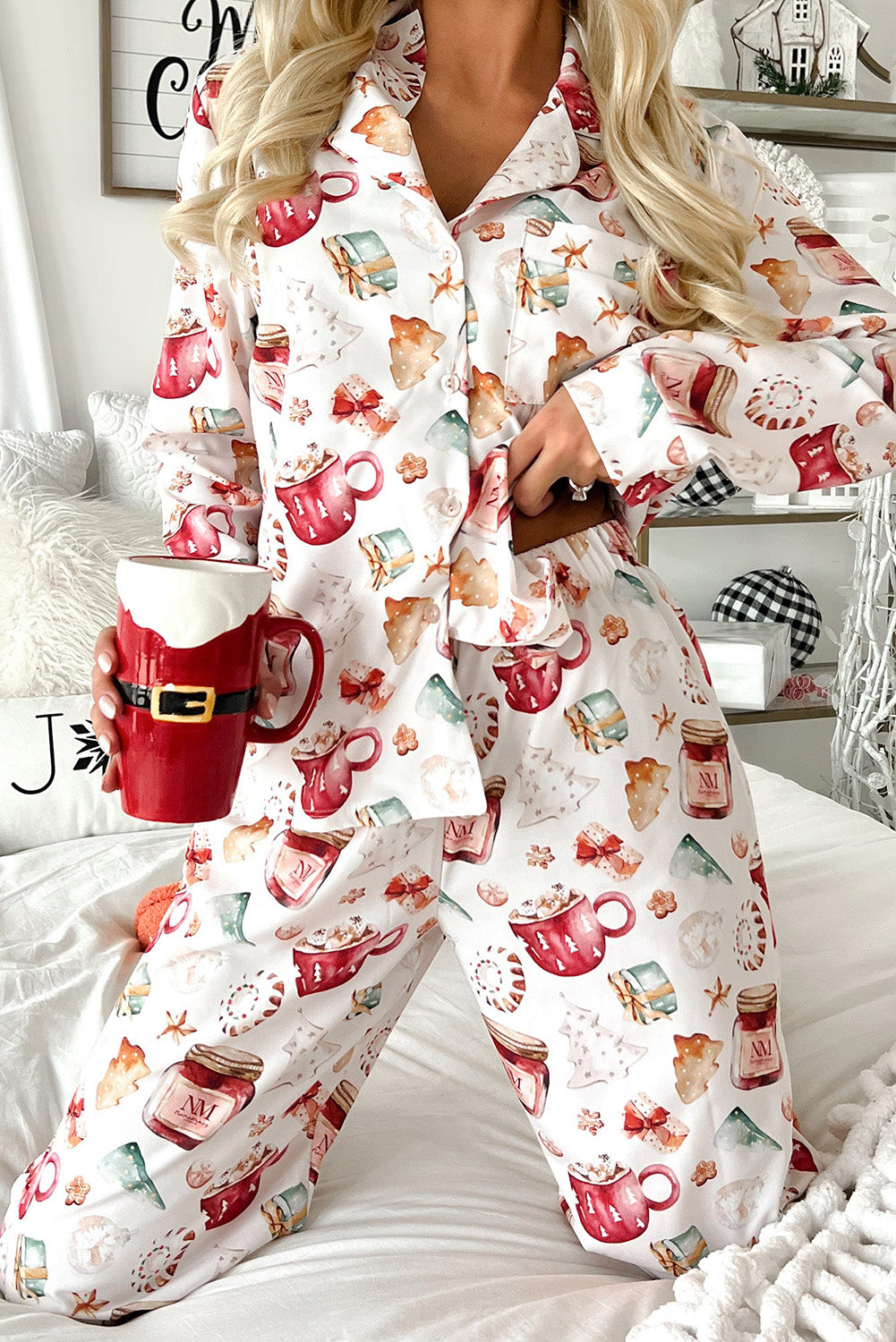 Christmas Pattern Pajama Set