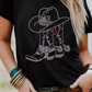 Black Western Graphic Tee