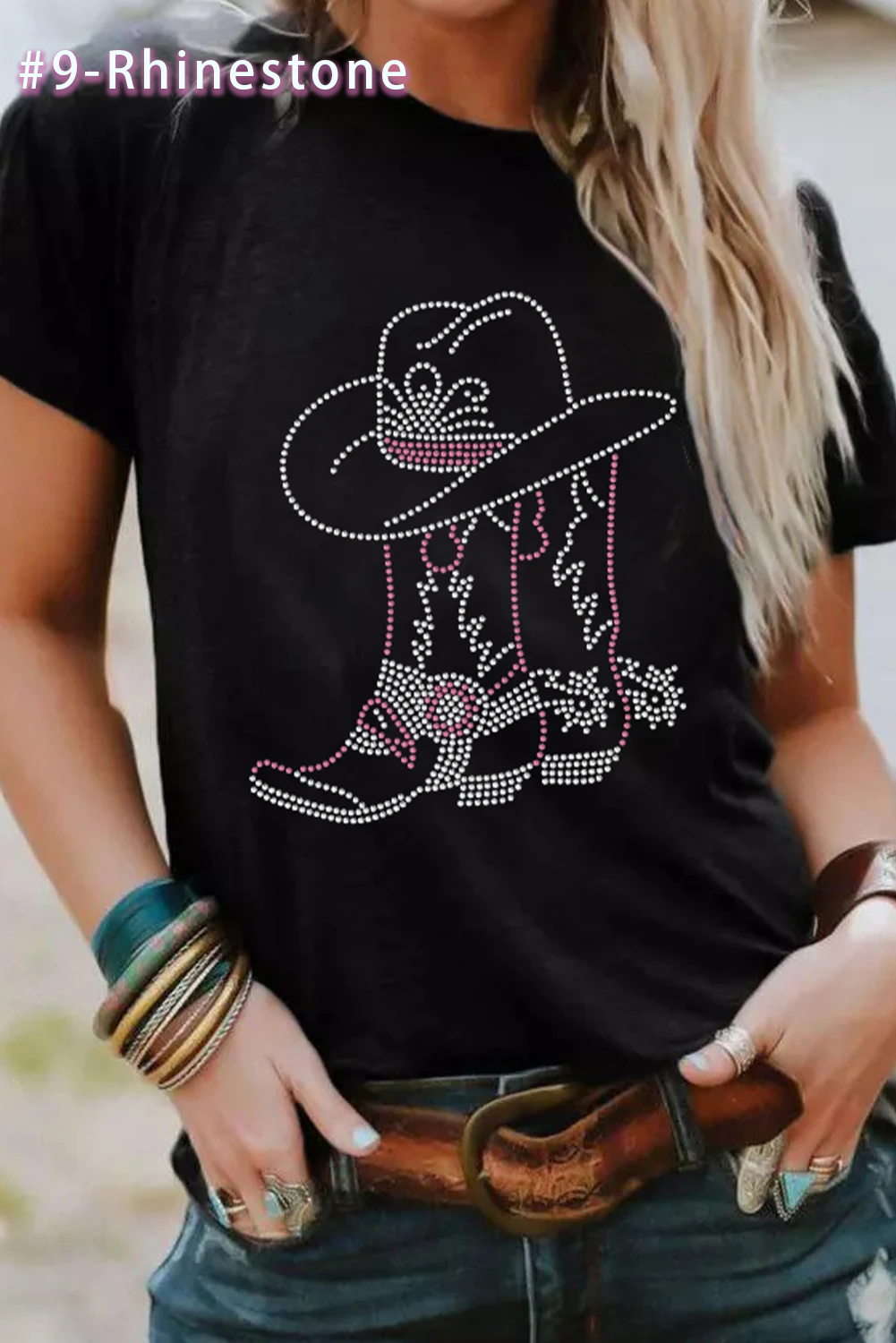 Black Western Graphic Tee