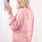 Rainbow Stripes Cozy Sweater