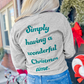 Christmas Tree & Letter Graphic Sweatshirt