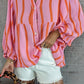 Stripe Button up Loose Shirt