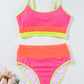 Candy Color High Waisted Bikini Set