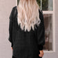 Plaid Knitted Long Open Front Cardigan