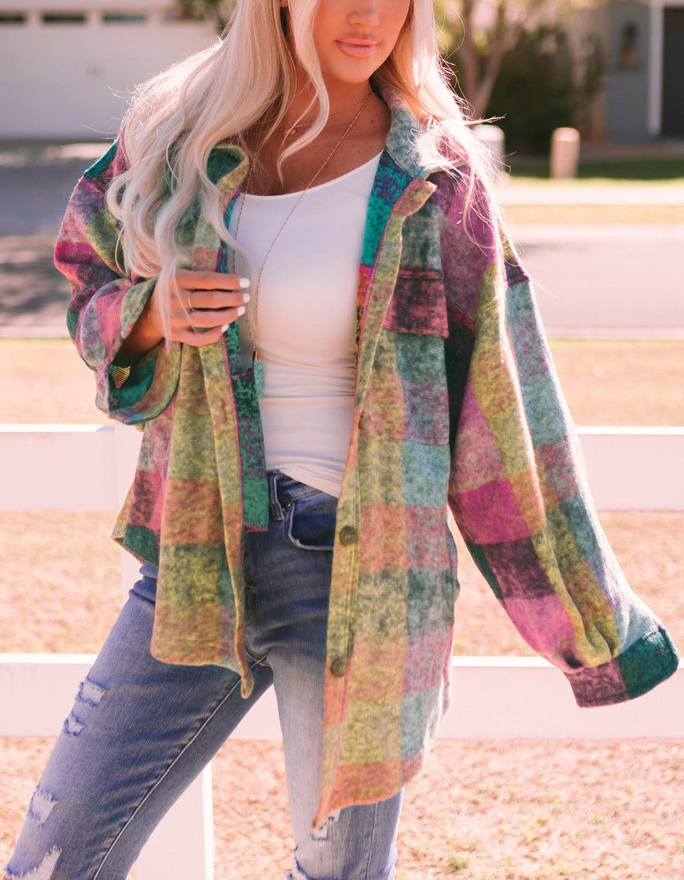 Colorful Plaid Jacket