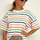 Stripe Dropped Boxy Fit Knitted Top