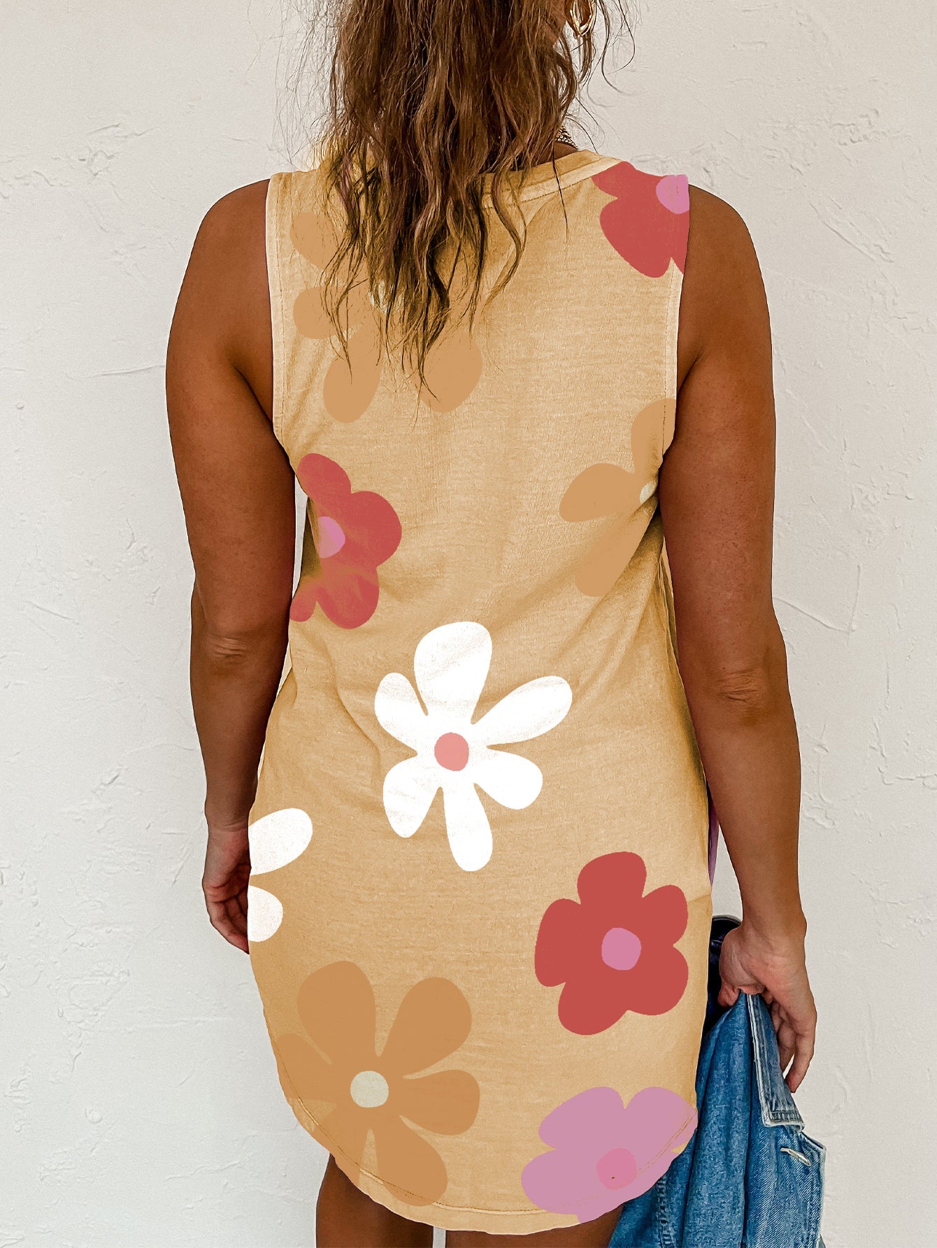 Flower Print Tank Dress