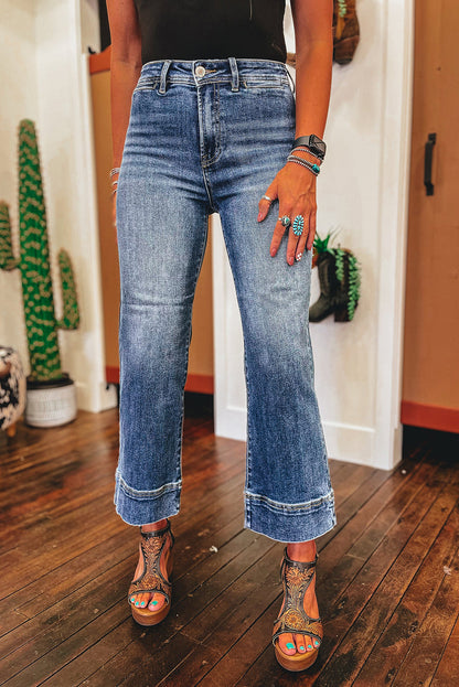 High Waist Washed Jeans