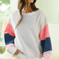 Terry Color Block Top