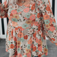 (Pre order 10.8)Plus Size Flower Square Neck Blouse