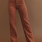 Western High Waist Corduroy Pants