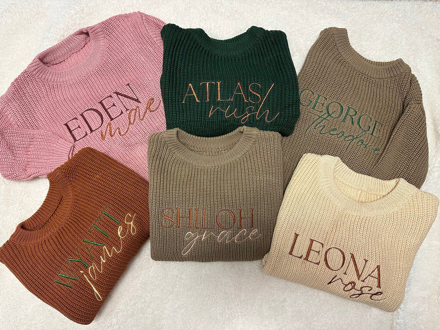 Custom Embroidered Sweaters