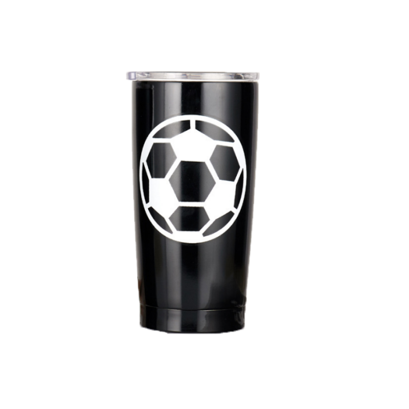 Baseball Pattern Stainless Steel Outdoor Vacuum Mug