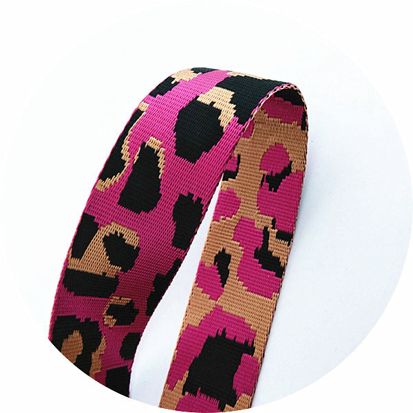 Color Leopard Print Adjustable Straps