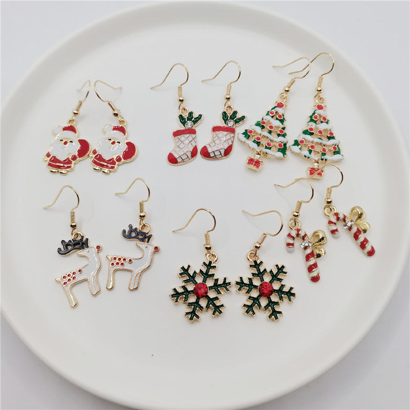 Cute Christmas Earrings - A Set of Three