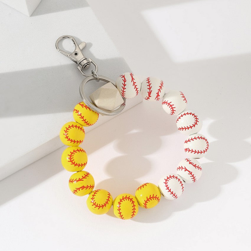 Baseball Bracelet Keychain