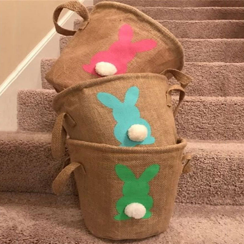 Easter Jute Bunny Pattern Basket