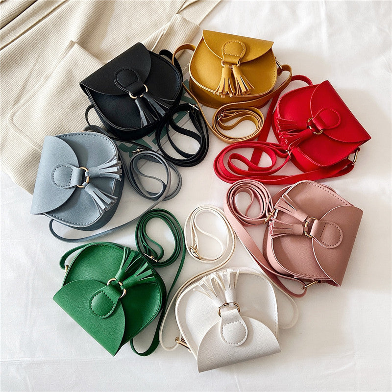 Mini Lovely Tassel Trim Crossbody Bag