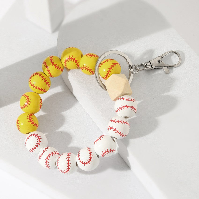 Baseball Bracelet Keychain