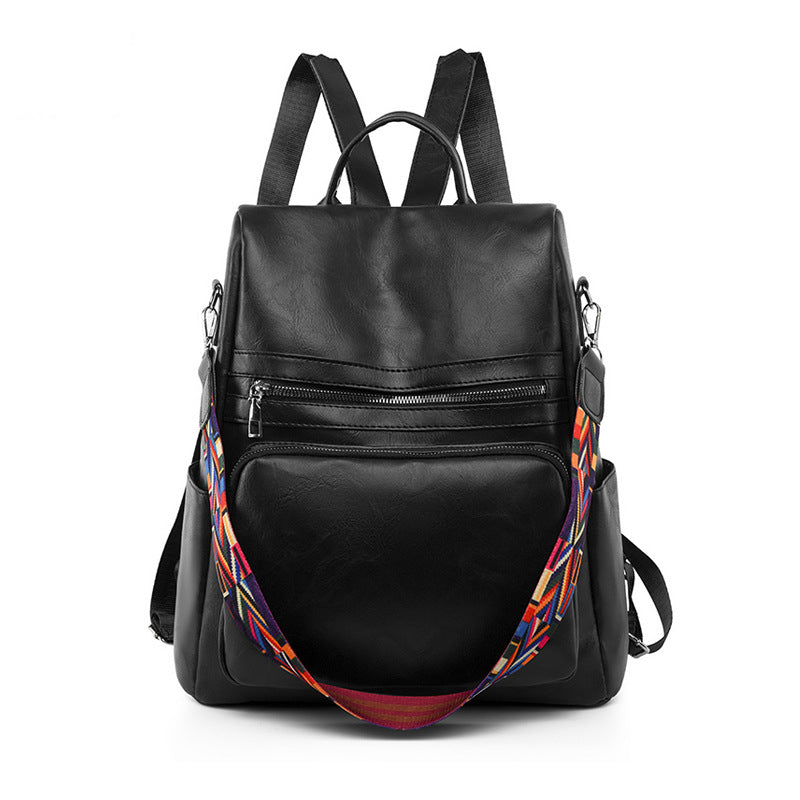 Vegan Leather Lacquer Backpack Bag