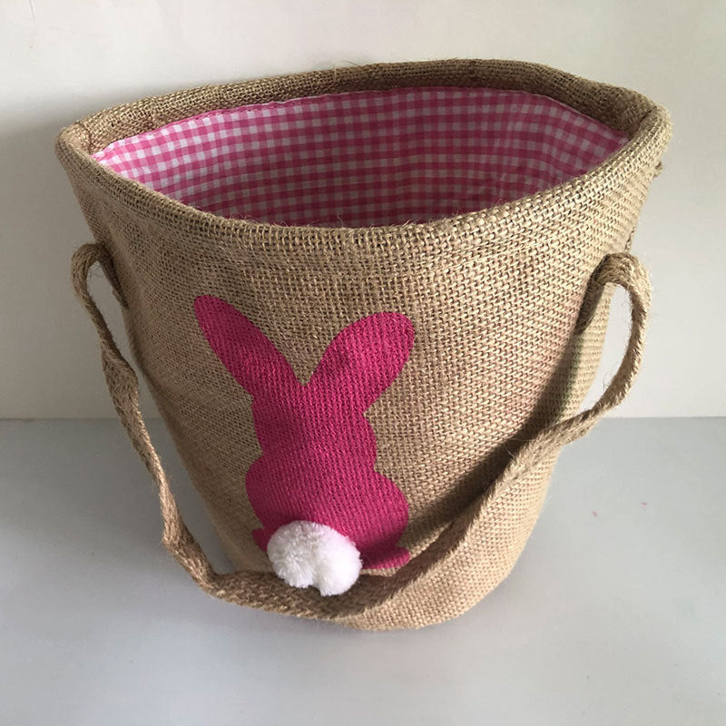 Easter Jute Bunny Pattern Basket