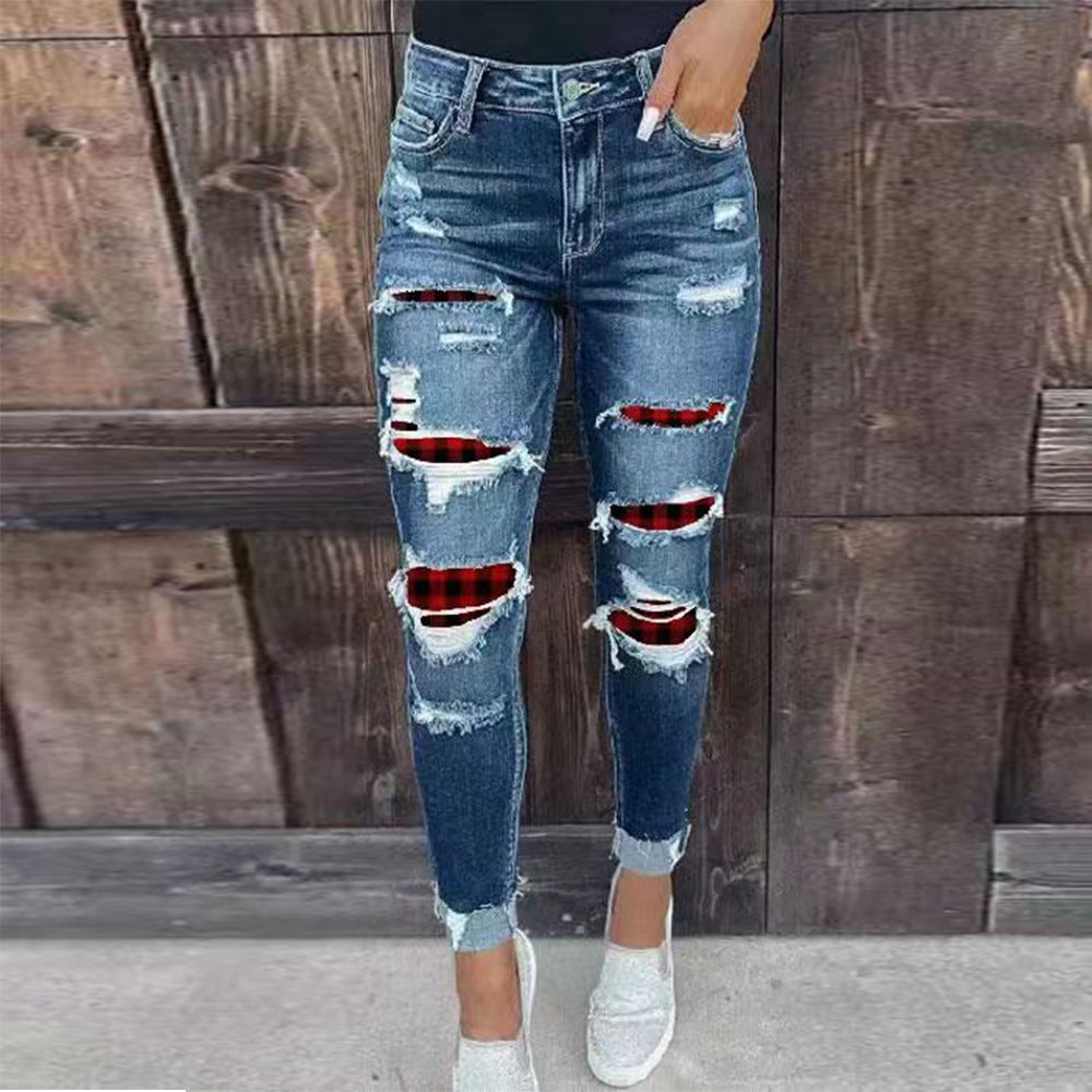 Stretch Ripped Jeans