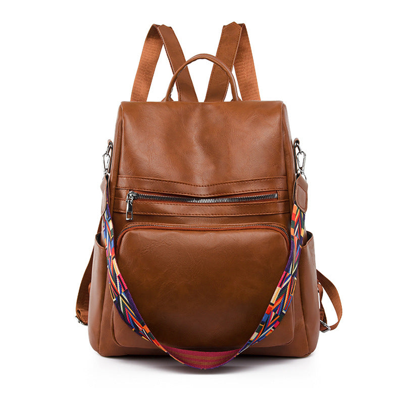 Vegan Leather Lacquer Backpack Bag