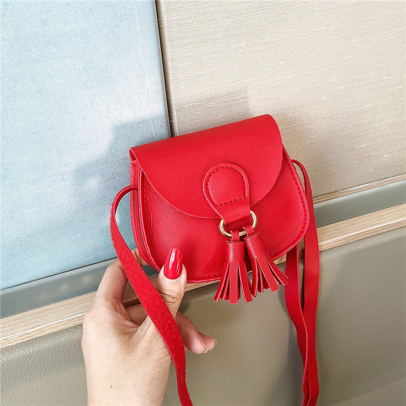 Mini Lovely Tassel Trim Crossbody Bag